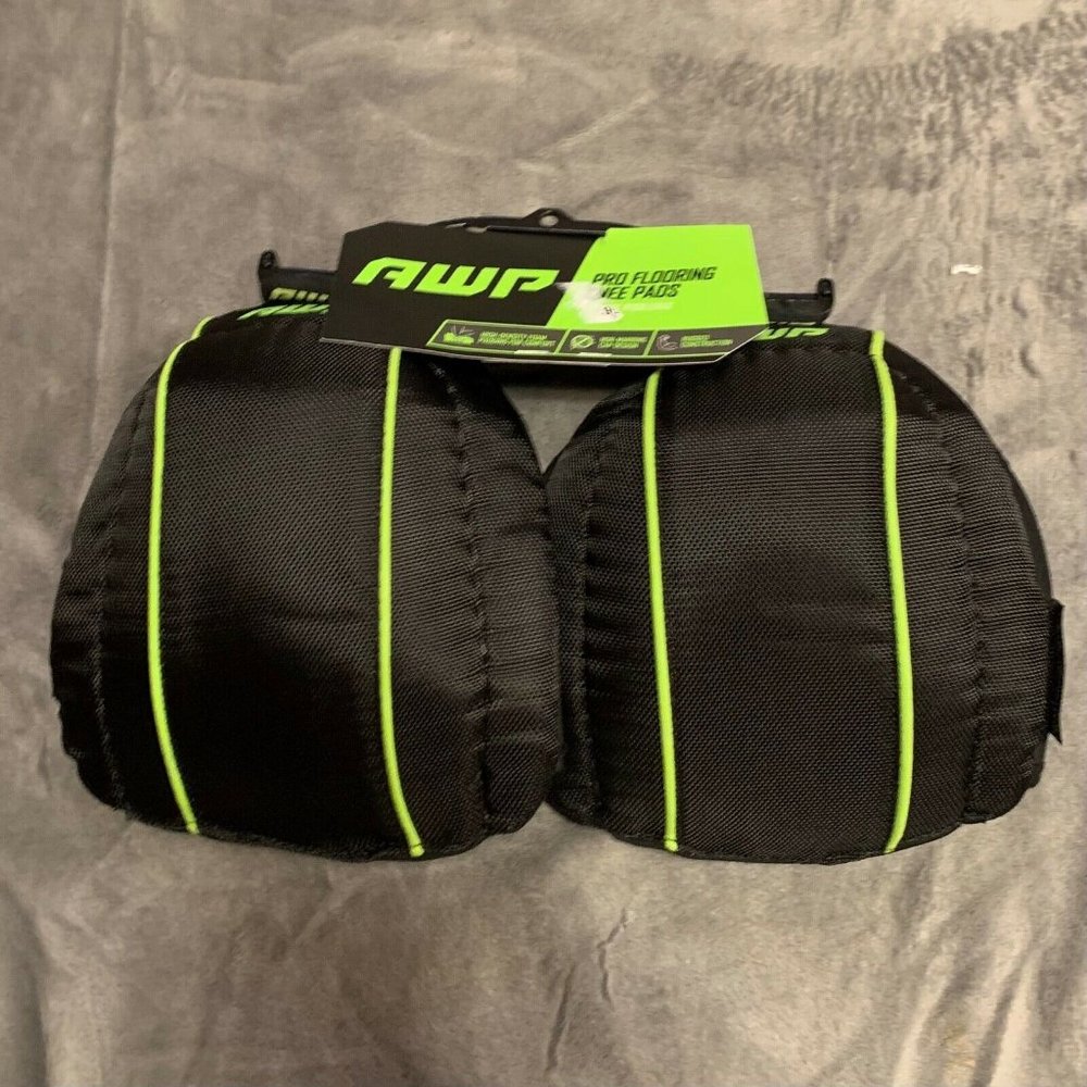 AWP Pro Flooring Knee Pads Foam High-Density Non-Marking Cap construction
